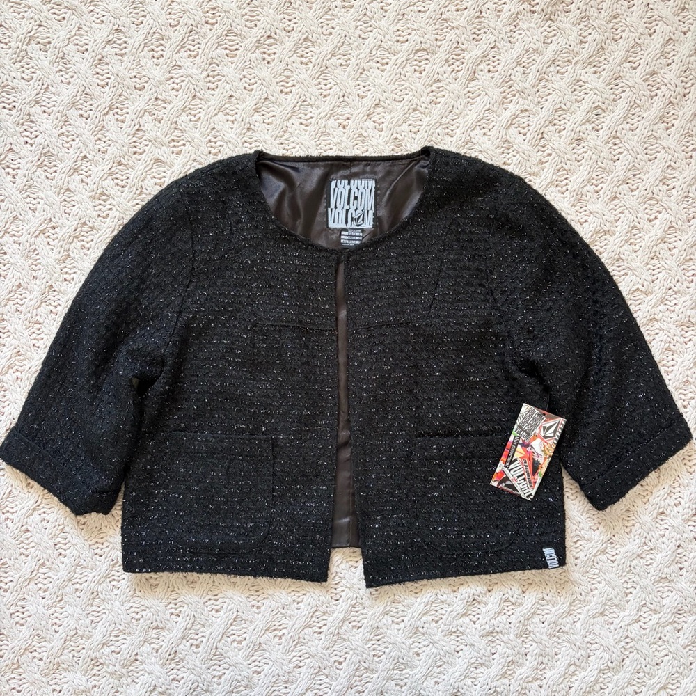 Volcom Tweed Blazer - NWT Chic Women’s Vintage cardigan